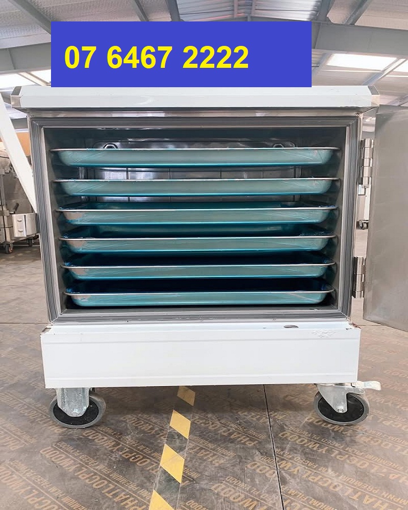 Tủ nấu cơm công nghiệp 6 khay inox - Bếp Công Nghiệp Nguyên Khang Hà Nội